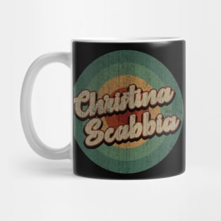 Circle Retro Vintage Christina Scabbia Mug